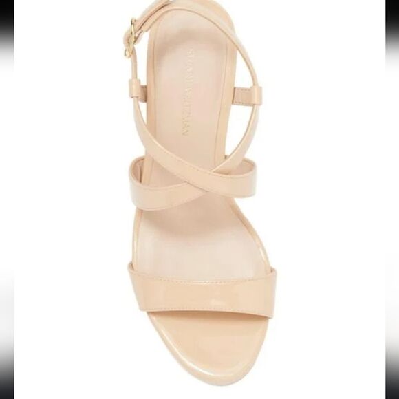 BRAND NEW STUART WEITZMAN WOMEN'S NATURAL AVE 75 WEDGE SANDAL - Picture 10 of 16